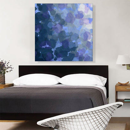 Blue Purple Navy Spots Modern Square