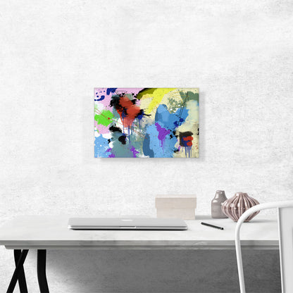 Blue Red Yellow Black Modern Rectangle