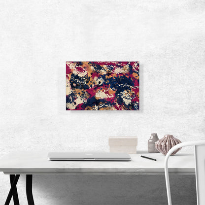Cherry Pink Blue Orange Modern Rectangle