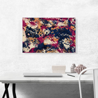 Cherry Pink Blue Orange Modern Rectangle