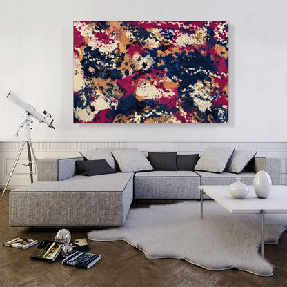 Cherry Pink Blue Orange Modern Rectangle