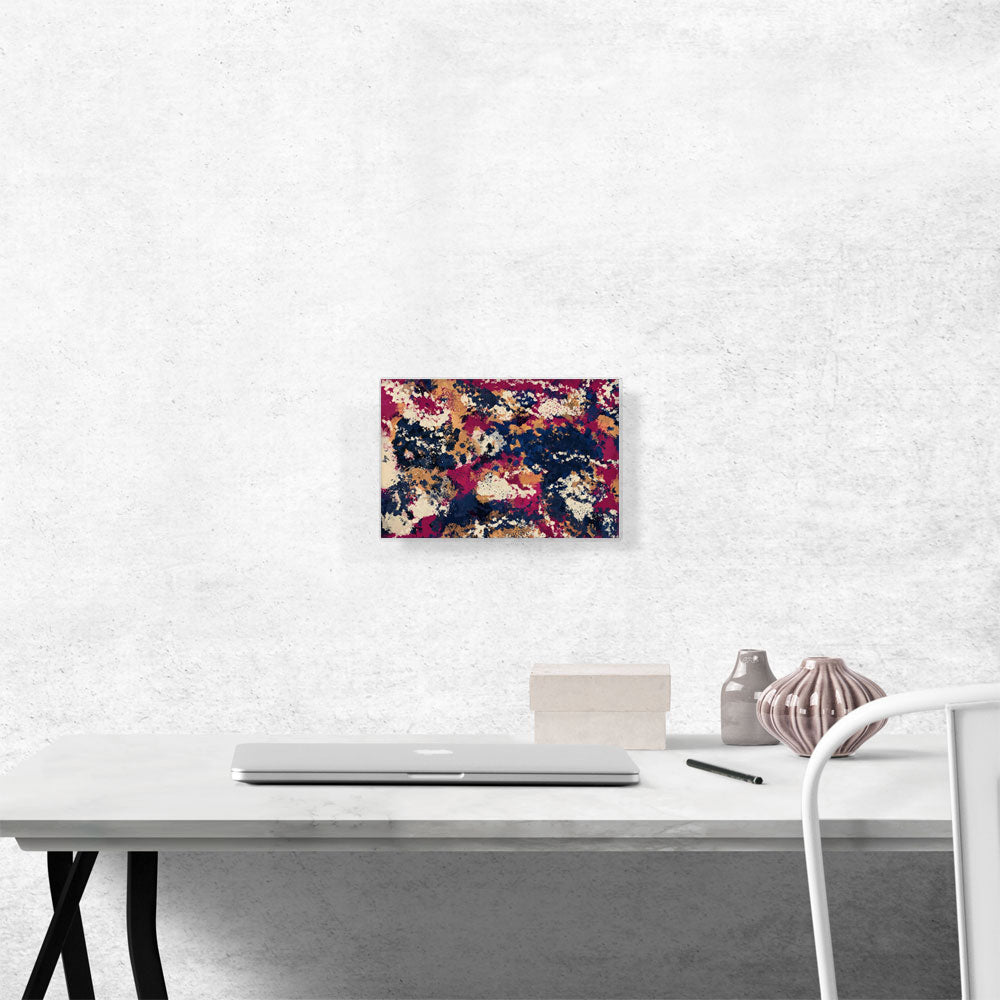 Cherry Pink Blue Orange Modern Rectangle