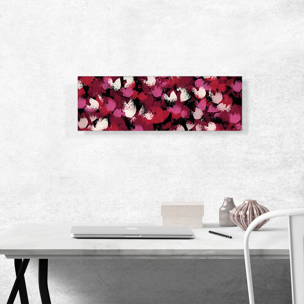 Cherry Pink Red White Modern Panoramic