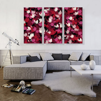 Cherry Pink Red White Modern Rectangle