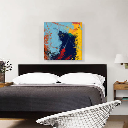 Baby Blue Navy Blue Yellow Red Modern