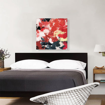 Cherry Red Gray White Modern Square