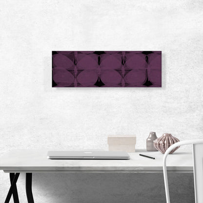 Dark Pink Butterflies on Black Modern
