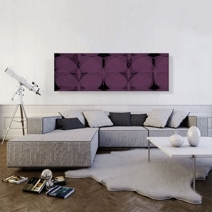 Dark Pink Butterflies on Black Modern