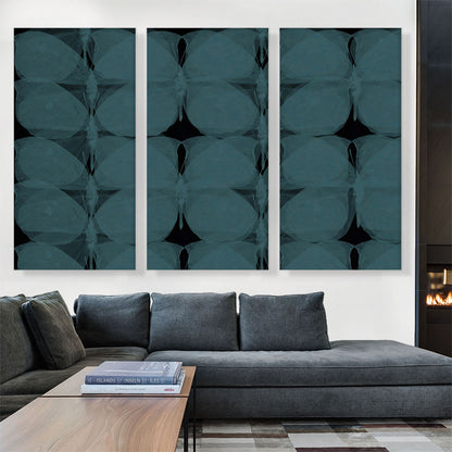 Dark Teal Butterflies Modern Rectangle