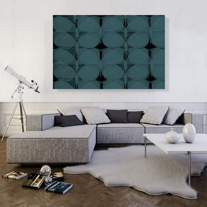Dark Teal Butterflies Modern Rectangle