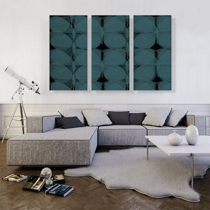 Dark Teal Butterflies Modern Rectangle