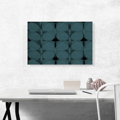 Dark Teal Butterflies Modern Rectangle