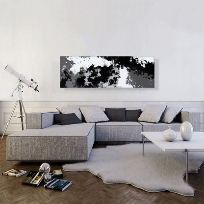Gray Black White Modern Panoramic