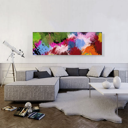 Green Blue Pink Orange Modern Panoramic