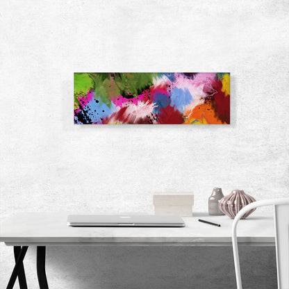 Green Blue Pink Orange Modern Panoramic