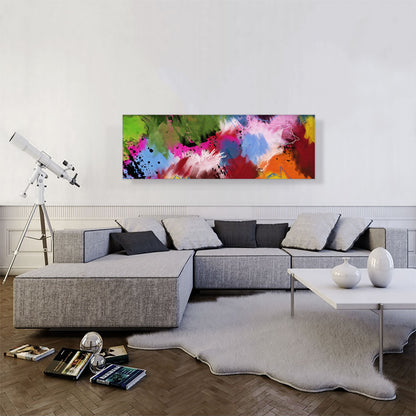 Green Blue Pink Orange Modern Panoramic