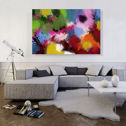 Green Blue Pink Orange Modern Rectangle