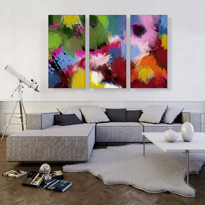 Green Blue Pink Orange Modern Rectangle
