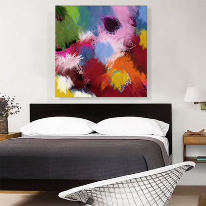 Green Blue Pink Orange Modern Square