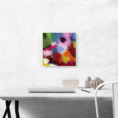 Green Blue Pink Orange Modern Square