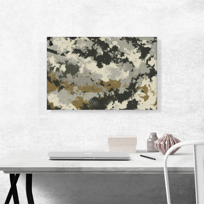 Olive Gray Tan Black Modern Rectangle