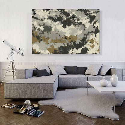 Olive Gray Tan Black Modern Rectangle