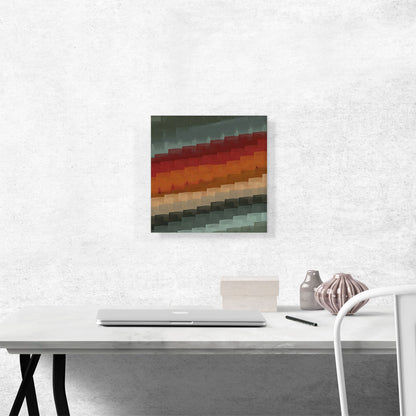 Olive Magenta Orange Tan Lines Modern