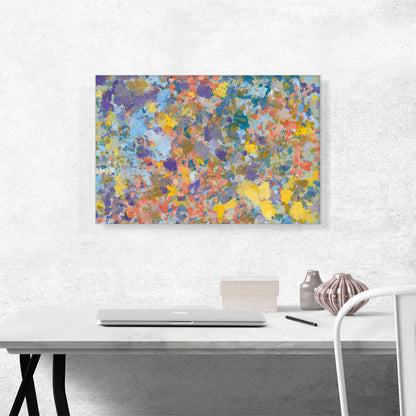 Baby Blue Yellow Purple Rectangle
