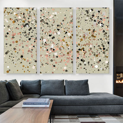 Olive Pink Green White Spots Modern