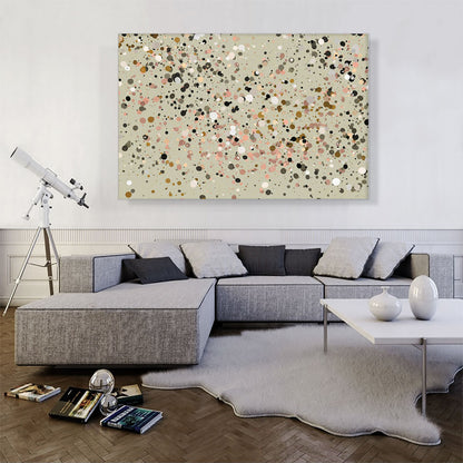 Olive Pink Green White Spots Modern