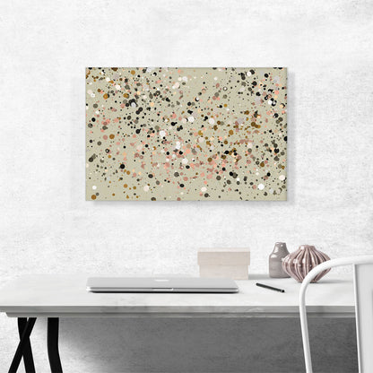 Olive Pink Green White Spots Modern