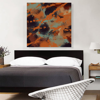 Orange Teal Black Modern