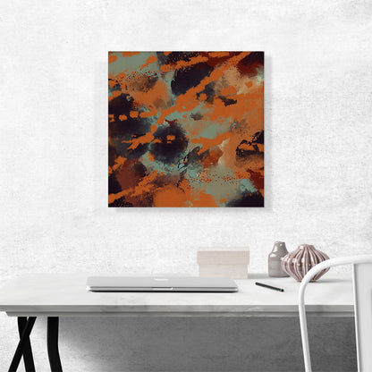 Orange Teal Black Modern