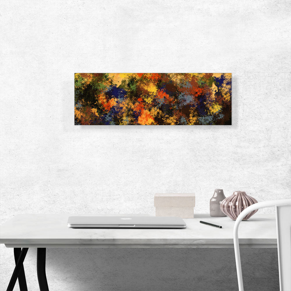 Orange Yellow Black Blue Panoramic