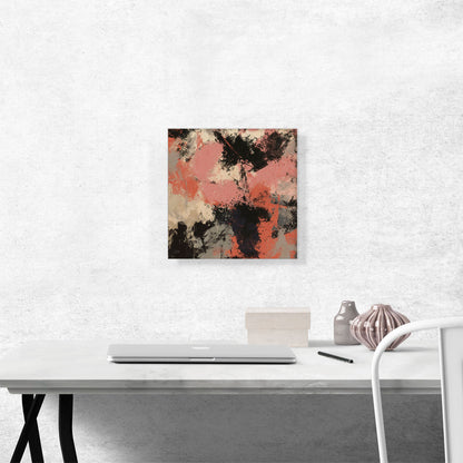 Pink Black White Peach Gray Modern Square