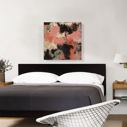 Pink Black White Peach Gray Modern Square