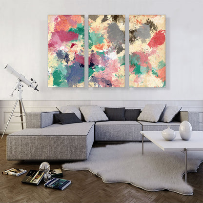 Pink Green Tan Modern