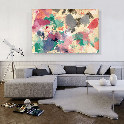 Pink Green Tan Modern