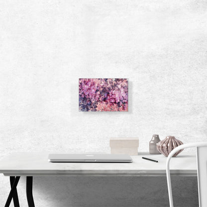 Pink Purple Petals Modern Rectangle