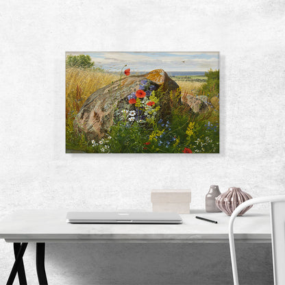 Wildflowers By a Cornfield