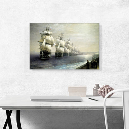Russian Black Sea Fleet on a Parade 1849