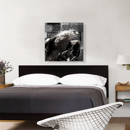 Golden Eagle of Albania Black White