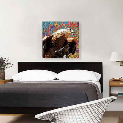 Golden Eagle of Albania Colorful Graffiti