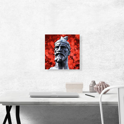 Skanderbeg - George Castriot Albania Bust National Anthem Red