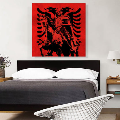 Skanderbeg Black and Red with Two-Headed Eagle Albania