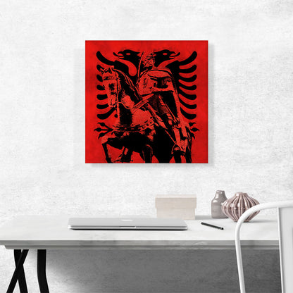 Skanderbeg Black and Red with Two-Headed Eagle Albania