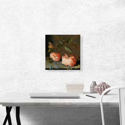 Still Life With Roses, Butterfly and a Grasshopper