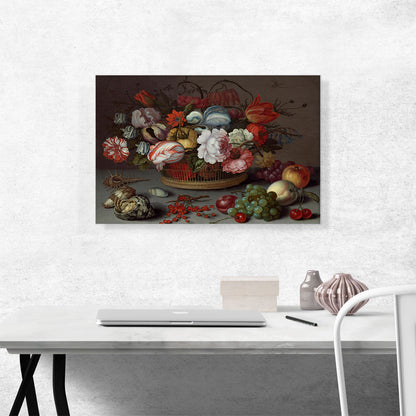 Basket of Flowers 1622