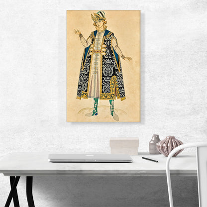 Costume Design For The Tsarevich In The Russian Tale 1923