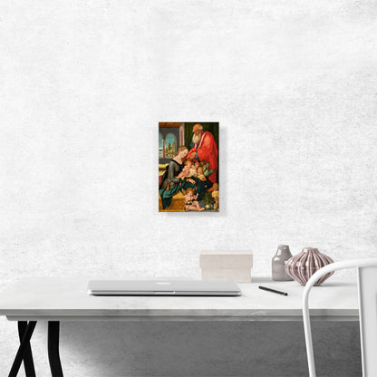 The Holy Family With Five Angels